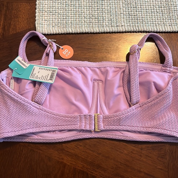 SEAFOLLY SEA DIVE DD TANK BIKINI TOP LILAC US SIZE 12 SWIM TOP AU 16 - Picture 2 of 7